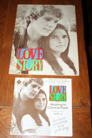 Love Story Souvenir Program Book 1970 Ali Macgraw Ryan O 
