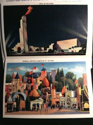 1936 Texas Centennial Exposition: Ticket,  Souvenir Folder w/ 18 Art Deco Views 2
