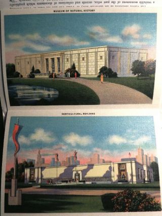 1936 Texas Centennial Exposition: Ticket,  Souvenir Folder w/ 18 Art Deco Views 4