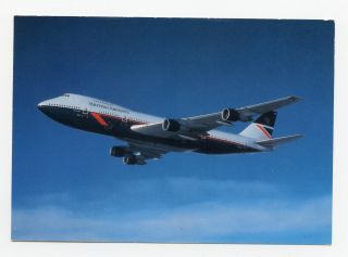 Vintage British Airways 747 Airline Issued Postcard