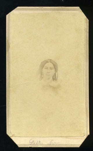 Civil War Era Cdv Photo Of Lady By Richard Walzl 