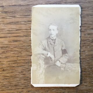 Victorian Cdv Man In Mourning Photo Wandsworth 4636
