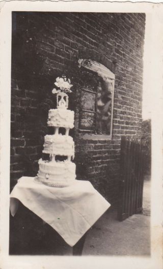 Old Photo Wedding 3 Tier Cake Baking Fashion W7