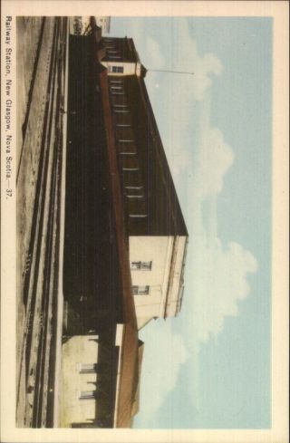 Glasgow Ns Railway Rr Train Station Postcard