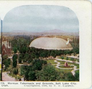 Utah,  Mormon Tabernacle & Grounds,  Salt Lake City - - L189