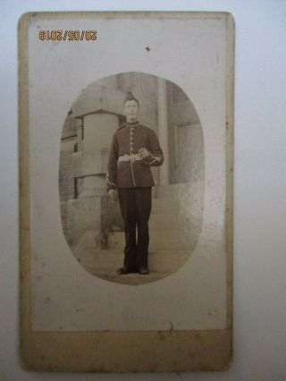 Cdv Military Soldier Possibly Infantry Rifles Marksman Crossed Rifles Insignia ?