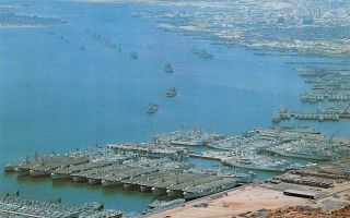 San Diego,  Ca California Navy Ships Active Mothball Fleet Military 1968 Postcard