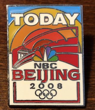 Nbc " Today Show " Beijing 2008 Olympics Media Pin