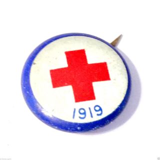 Antique American Red Cross Pin 1919 Vintage Ww I Collectible Random Selection