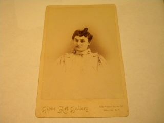 A Cdv Of A Beguiling Young Woman With An Unusual Curly Hairdo