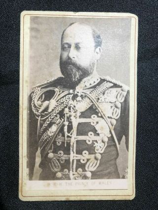 1880 Photo Prince Of Wales Edward Vii His Royal Highness Photograph Cdv Royalty
