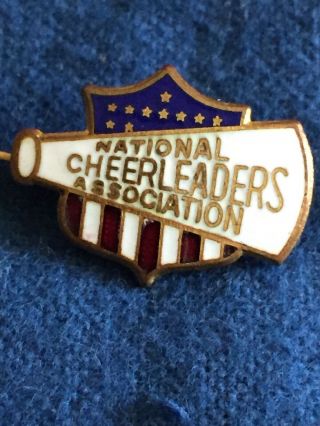 Vintage National Cheerleaders Association Cheer Metal Enamel Lapel Pin Rare