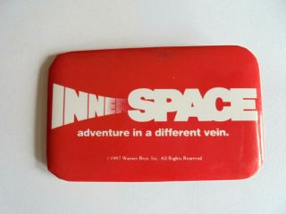 Cool Vintage 1987 Warner Bros Innerspace Sc - Fi Comedy Movie Promo Pinback