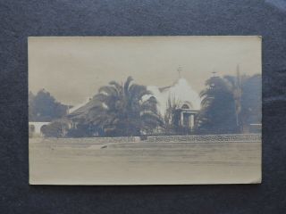1917 La Jolla Ca Church Rppc Photo Postcard,  Stamp California Vf L@@k