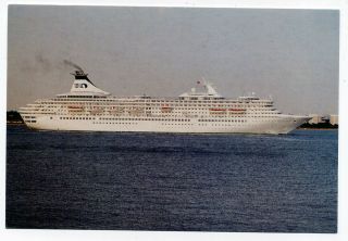 Mv Royal Princess Tristan De Cunha Ship Father M N W Edwards Ltd Ed Postcard
