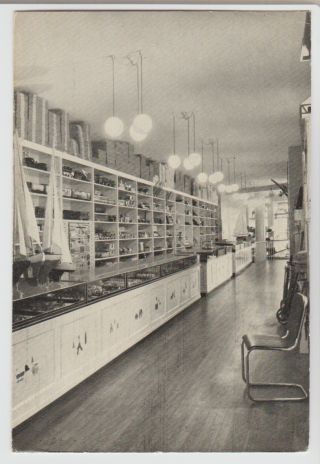 Thorngreen Toy Store,  Sailboats,  Copenhagen,  Denmark,  1940s Postcard