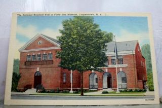 York Ny Cooperstown National Baseball Hall Of Fame Postcard Old Vintage Card