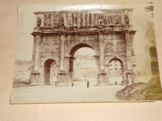 1880s Rome Arch Of Costantino Large Photograph By Alinari