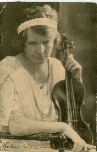Violinist Helen Ware Usa Studied Ausitria Hungary Slavic Music Interpreter Ppc