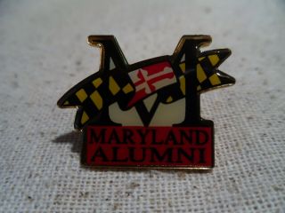 Vintage Hat Pin University Of Maryland Alumni Pinback Lapel Tie Tack
