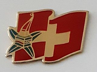 Switzerland At The 1992 Winter Olympics Games Albertvill France Lapel Pin Badge