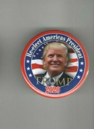 2020 Pin Donald Trump Pinback Re - Elect America 