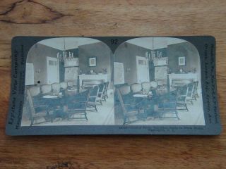 Keystone Stereoscope View Card Cabinet Room Executive Annex To White House