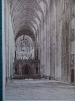 Civil War Era Cdv Album Filler Winchester Cathedral