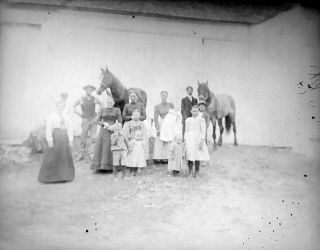 (5) Glass Negatives - Misc People - Early 1900 