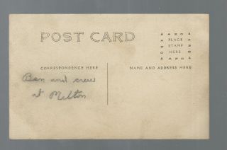 Vintage Postcard - Photo card of Railroad Caboose & crew at Milton,  Pennsylvania 2
