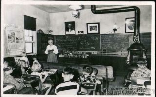 Rppc Buena Park,  Ca Ghost Town School Knotts Berry Farm - Classroom With Students A