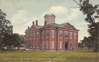 Tahlequah Oklahoma 1911 Postcard Capitol Building Of Cherokee Nation