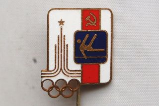 Russian Ussr Olympic Games Moscow 1980 Badge Pin Grade No 7