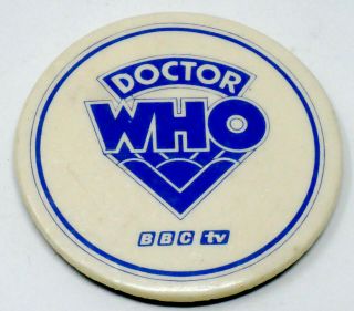 Vintage 1970s Doctor Who Bbc Tv Series Pinback Badge