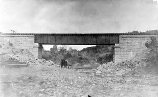 (4) Glass Negatives - Bridges & Railway Construction 15 - Early 1900 