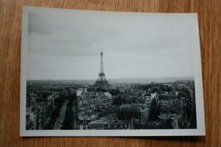Vintage Paris Eiffel Tower Real Photograph