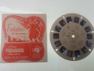 Viewmaster Reel - 710 - Fire Fighters In Action Usa