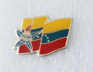 Venezuela At The 1992 Winter Olympics Games Albertvill France Lapel Pin Badge