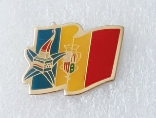 Andorra At The 1992 Winter Olympics Games Albertvill France Lapel Pin Badge