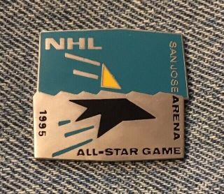 1995 Nhl All Star Game Pin San Jose Arena Sharks Hockey By Peter David Inc.