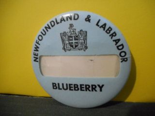 Newfoundland & Labrador Blueberry Picker License?? Pinback