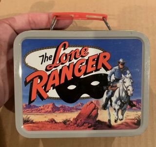 Vintage Lone Ranger Lunch Box Antique Tin Cheerios