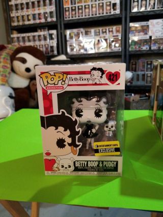 Funko Animation Betty Boop & Pudgy Black & White Pop Vinyl Figure Ee Excl
