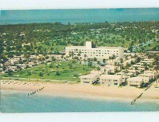 Pre - 1980 Hotel Scene Key Biscayne - Near Miami Beach Florida Fl H0797