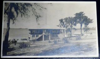 C 1910 Rppc Yacht Club,  Mount Dora,  Fl