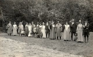 Barton,  Vt Rppc Participants In The Pageant 1911