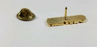 Vintage God Bless Grandma Pin Heart gold - tone and enamel lapel pin 3