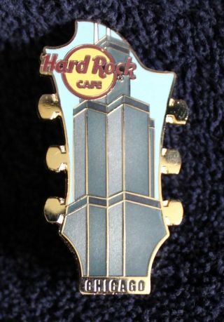 Hard Rock Cafe Pin - Limited Edition 300 - Chicago - Guitar Head Series 07