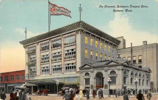 " The Crescent " Department Store,  Spokane,  Washington Ca 1910s Vintage Postcard
