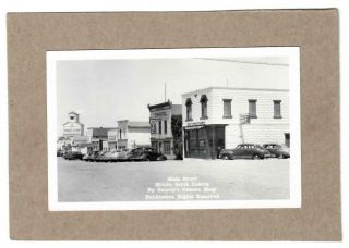 Murdo,  South Dakota Main St,  1940s Real Photo Postcard By Canedy 